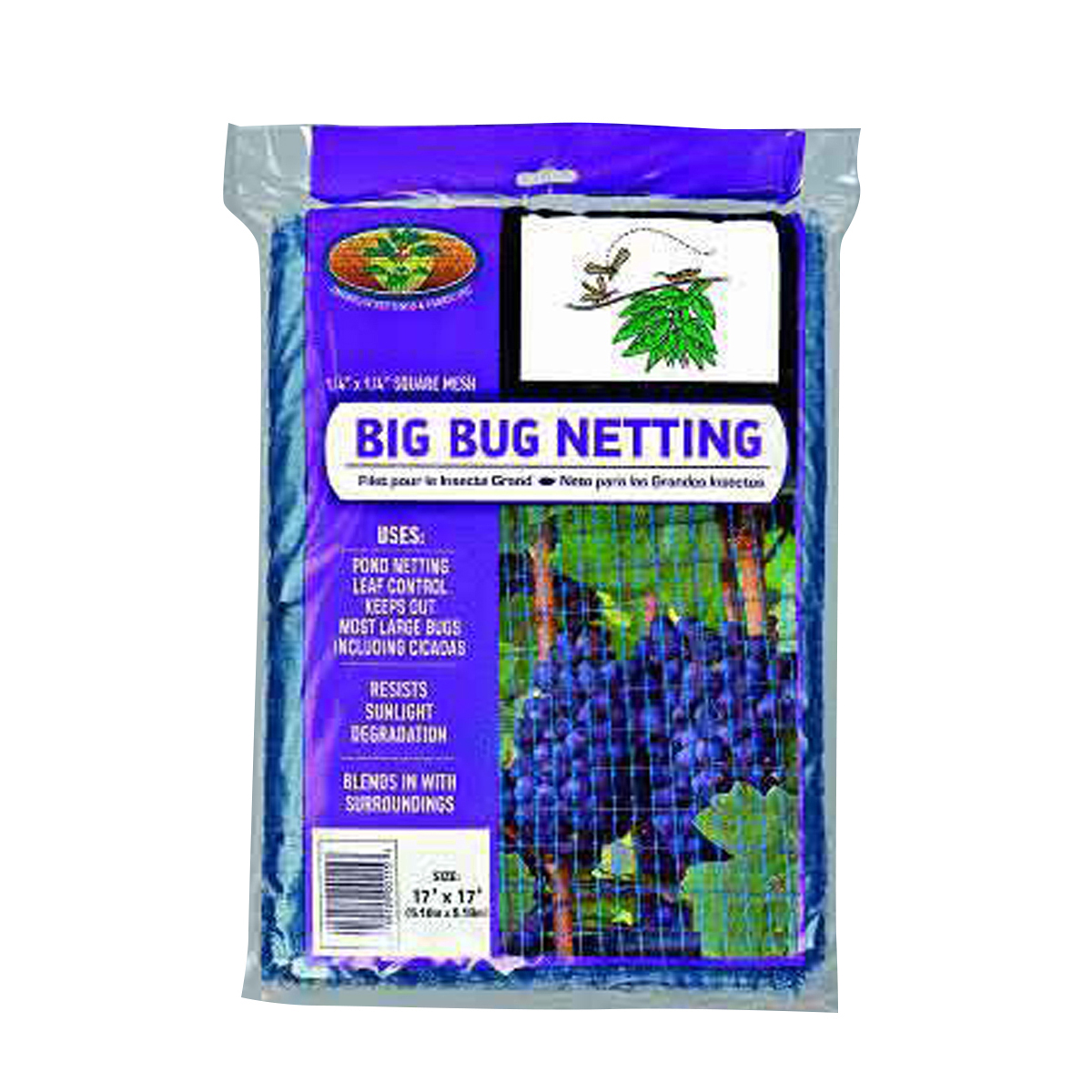 Picture 1 for Big Bug Netting (Blu 1/6") 8'X16'