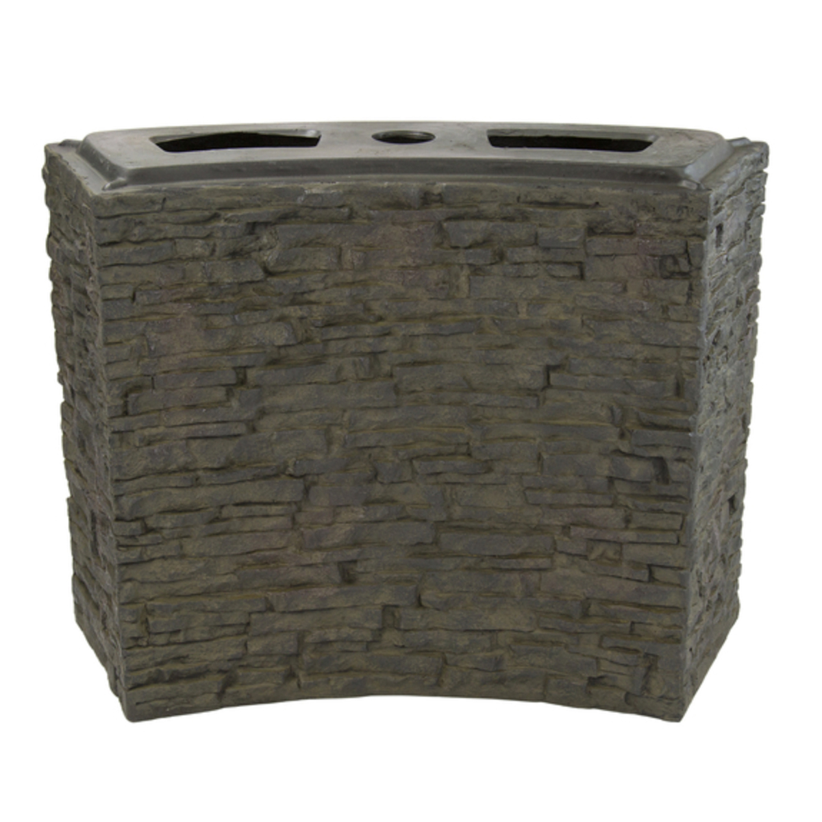 Picture of Large Curved Stacked Slate Wall Base