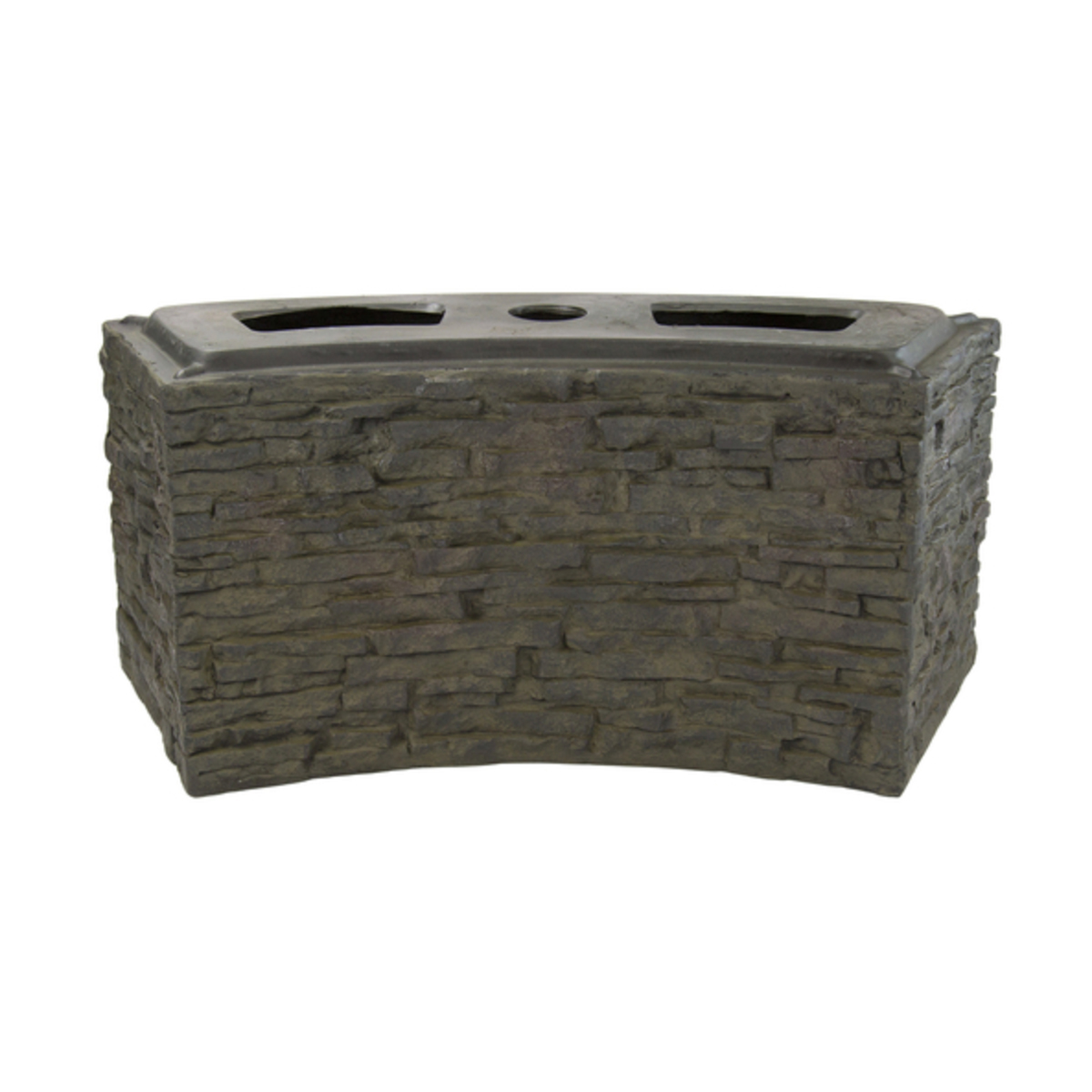 Picture of Small Curved Stacked Slate Wall Base