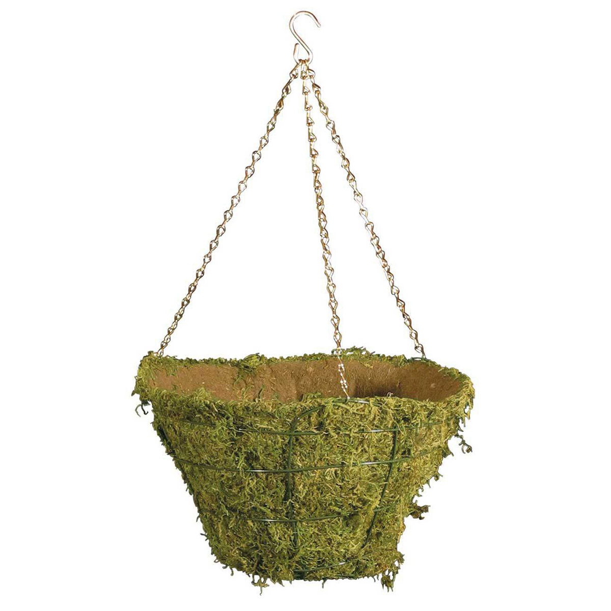 Picture of Hanging Basket w/Mossmat Liner  Galvanized 12"