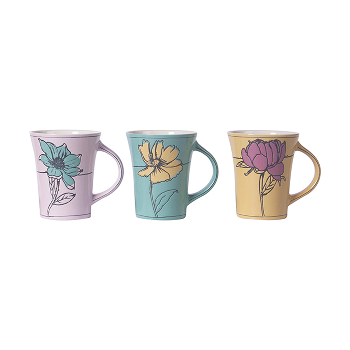 Picture of Floral 17oz Mug 3 Assorted