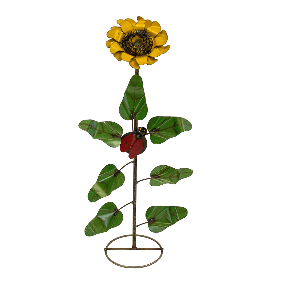 Picture of Sunflower W/ Ladybug On Round Base Small