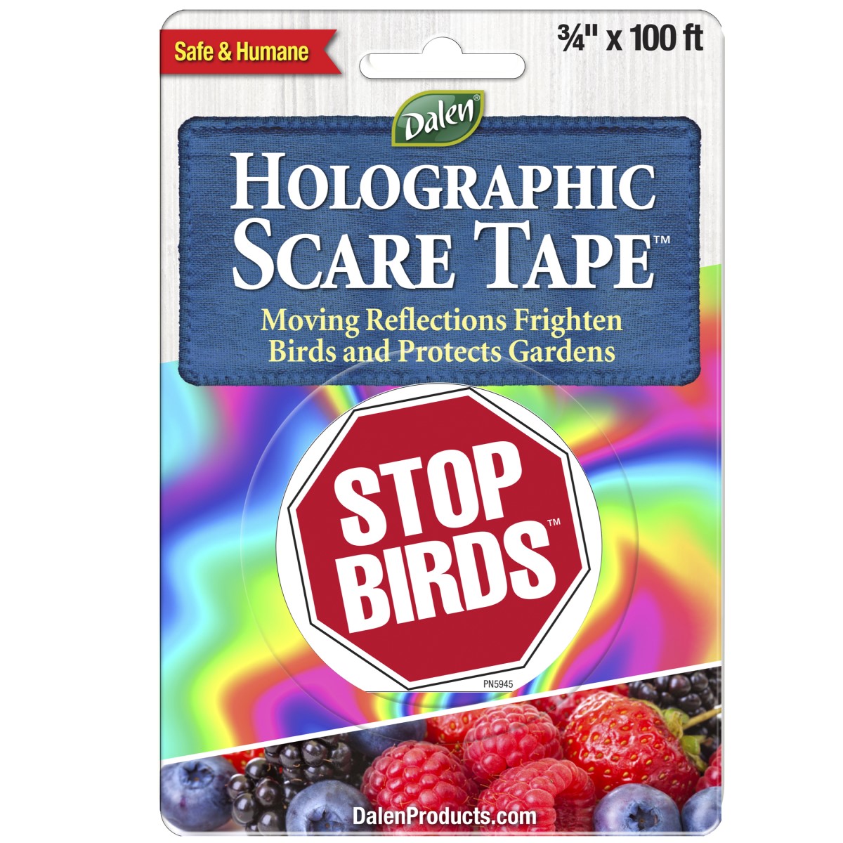 Picture of Holographic Scare Tape 3/4" x 100' Roll