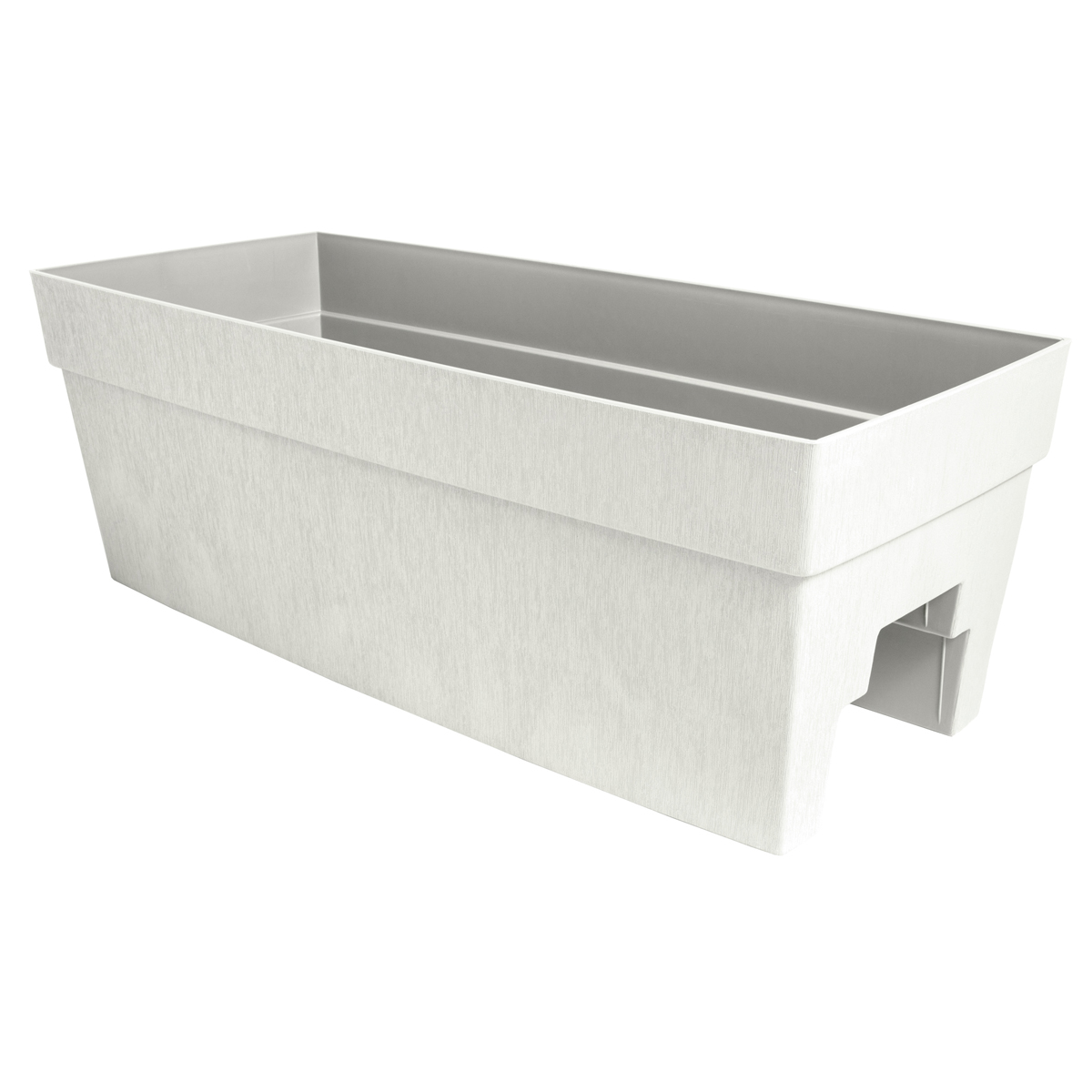 Picture of HARMONY 27" Self-Watering Rail Planter Light Grey
