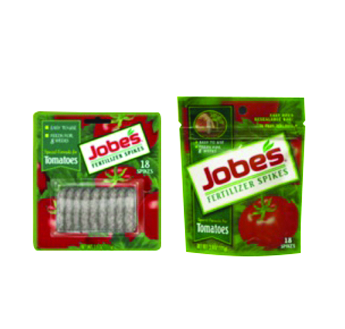 Image Thumbnail for Jobes Tomato Spikes Blister Pkg 6-18-6 (18/Pk)