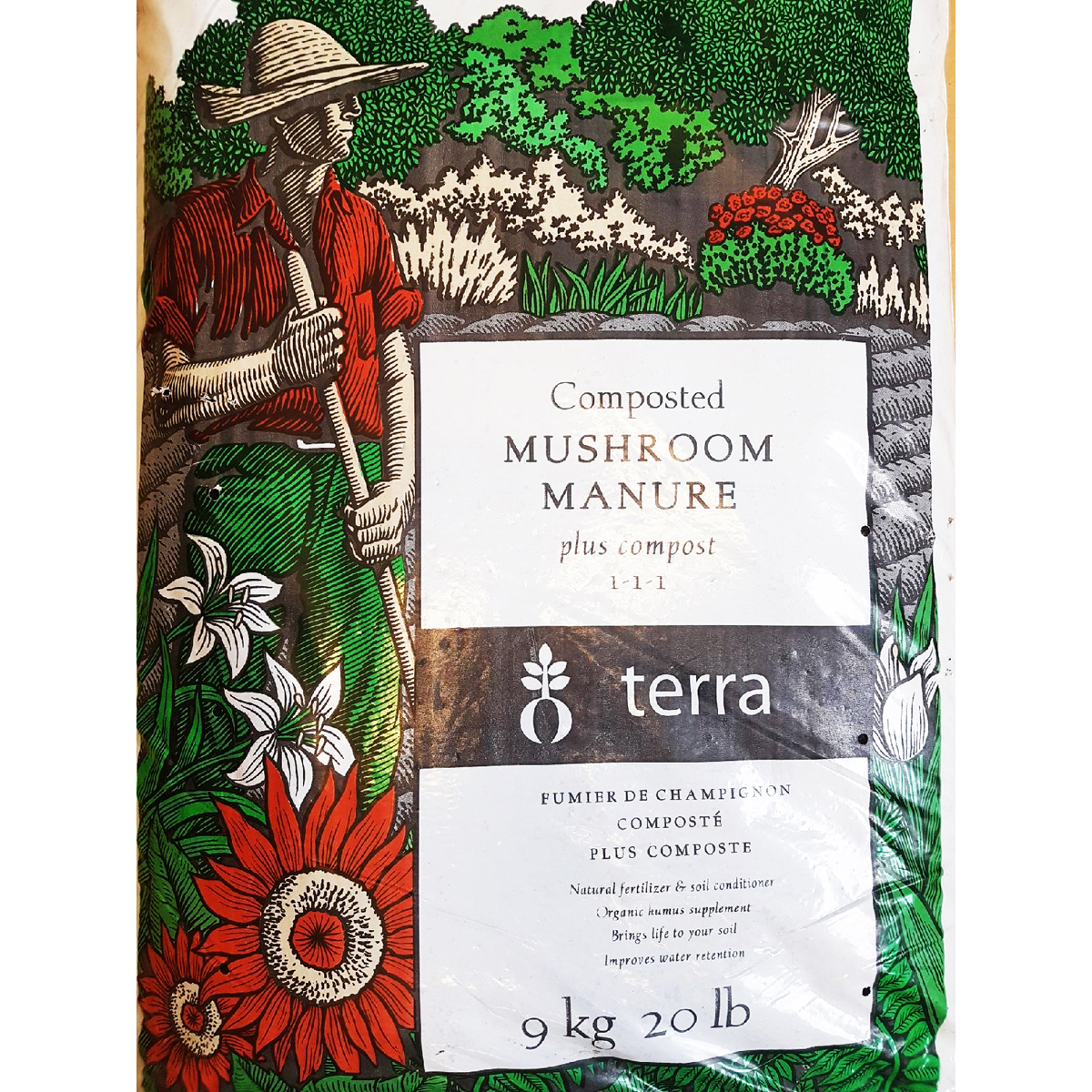 Picture of Terra Mushroom Plus Compost  20 Lb / 9.1 Kg