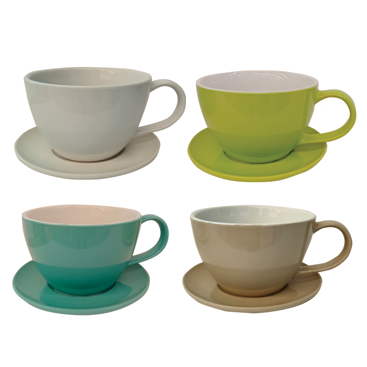 Picture of Coffee Cup Ceramic 7" Colour Mix CS (12pcs)