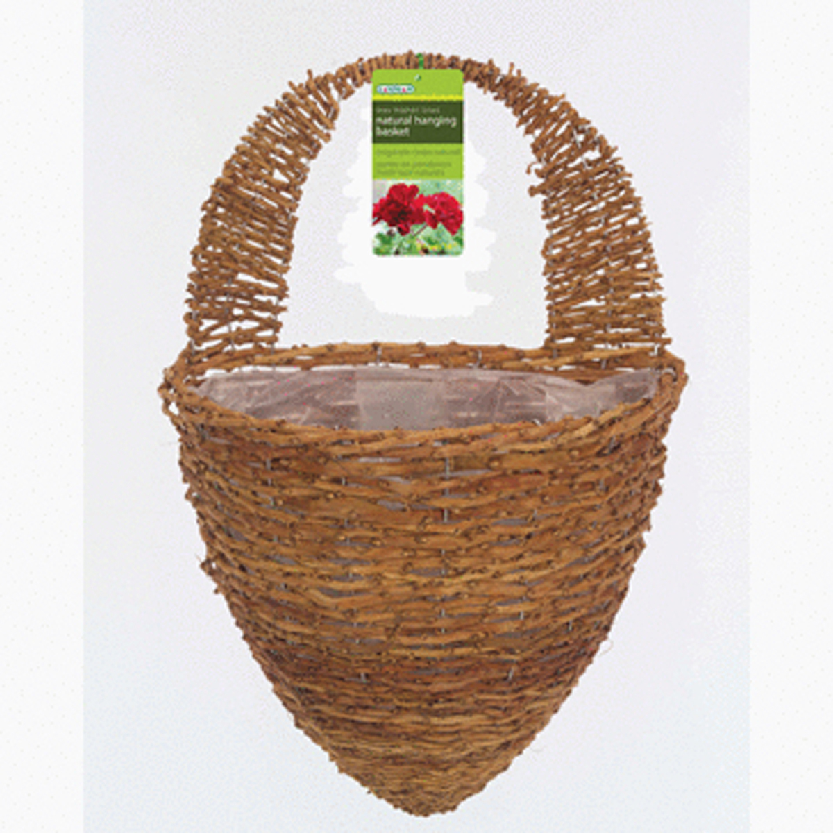 Picture of Rustic Rattan Half Hive Wall Basket