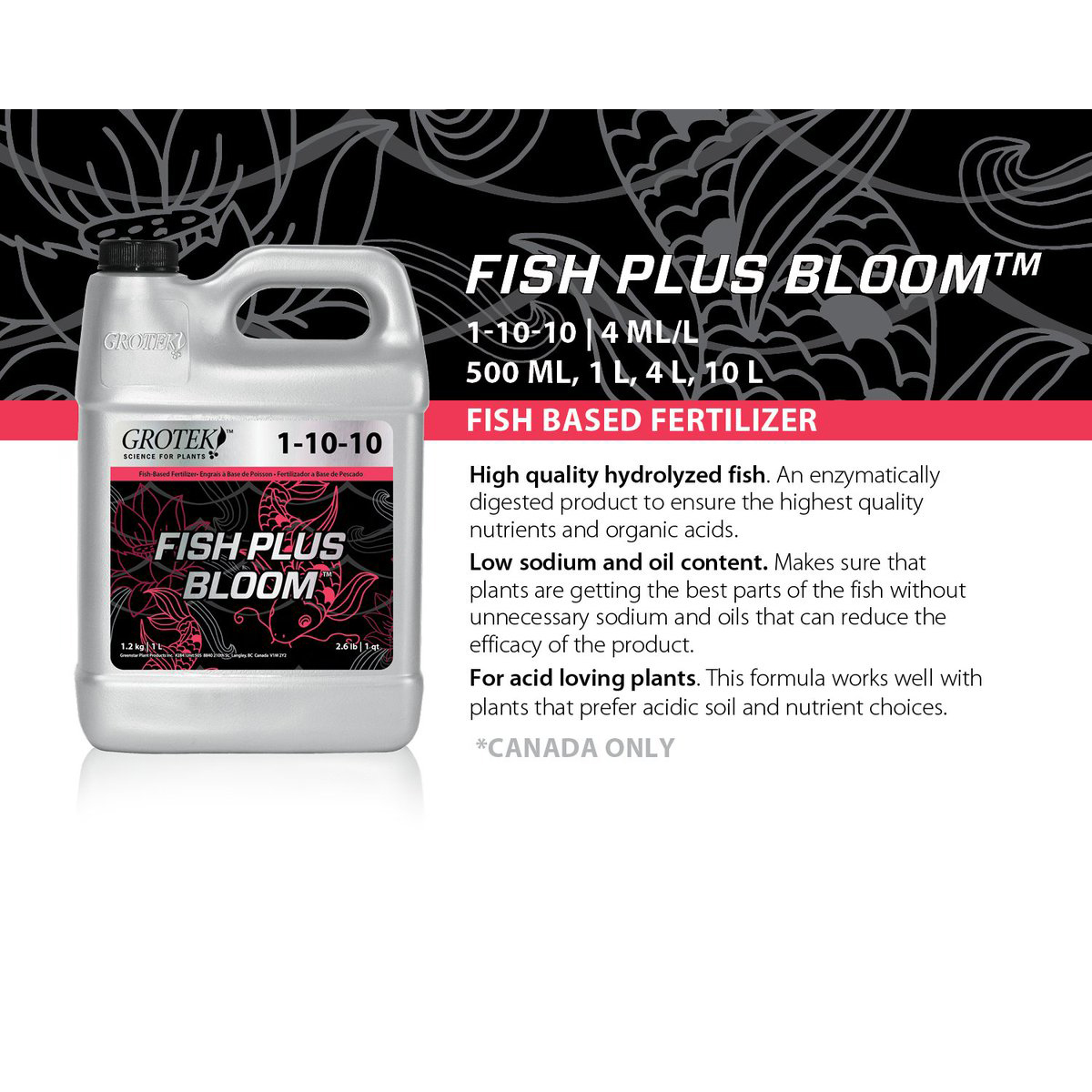 Image Thumbnail for Grotek Fish Plus Bloom 1 L 