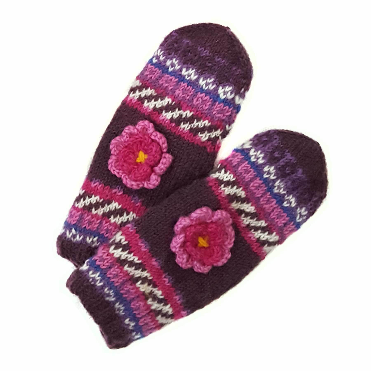 Picture of Lumi Knitted Mittens 100% Wool Fleece Lined