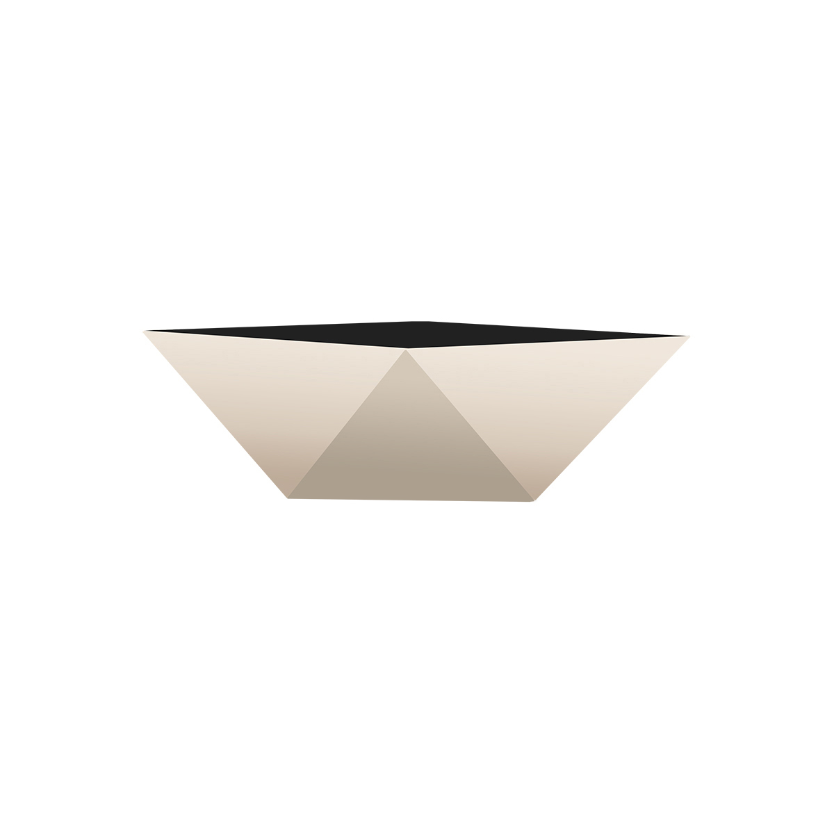 Picture of 6" Deco Faceted Bowl in Vanilla Bisque