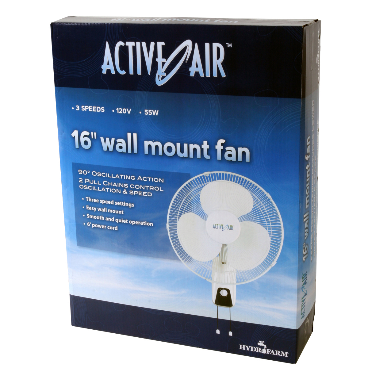 Image Thumbnail for Active Air 16" Wall Mount Oscillating Fan