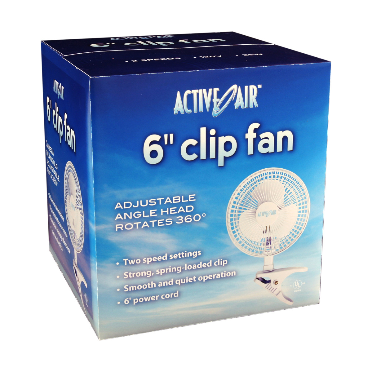 Image Thumbnail for Active Air 6" Clip On Fan