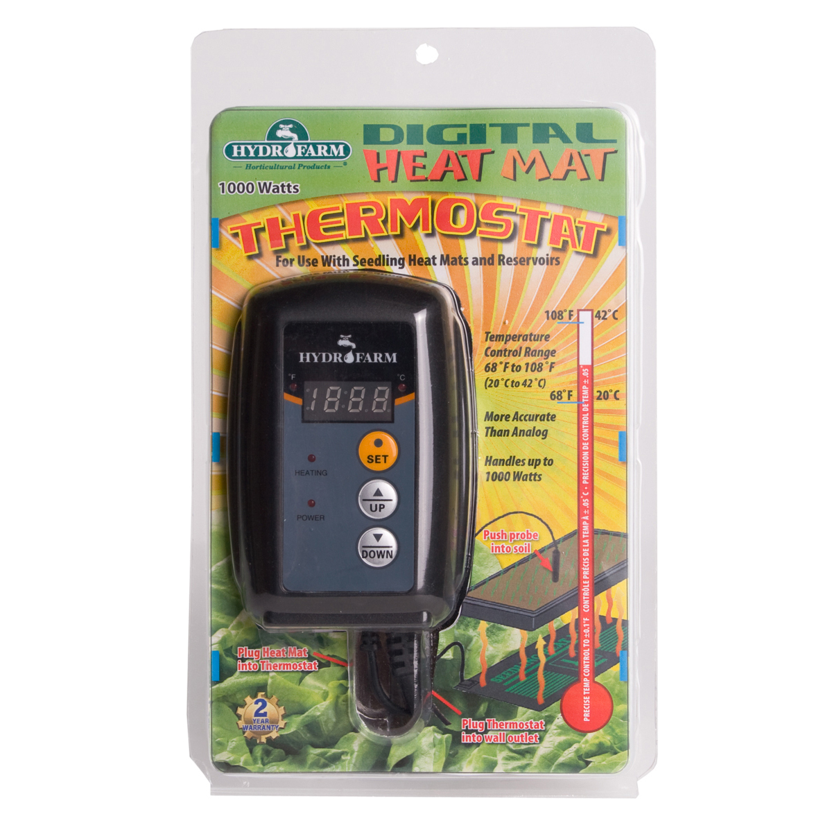 Image Thumbnail for Hydrofarm Digital Heat Mat Thermostat