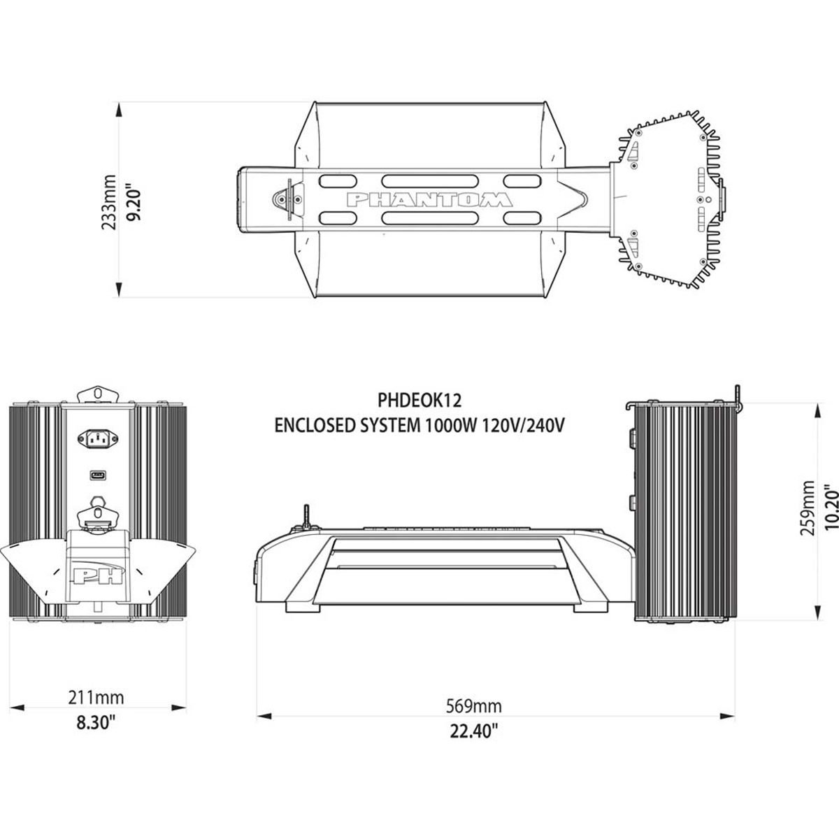 Image Thumbnail for Phantom DE 750W 120/240V Commercial Open System