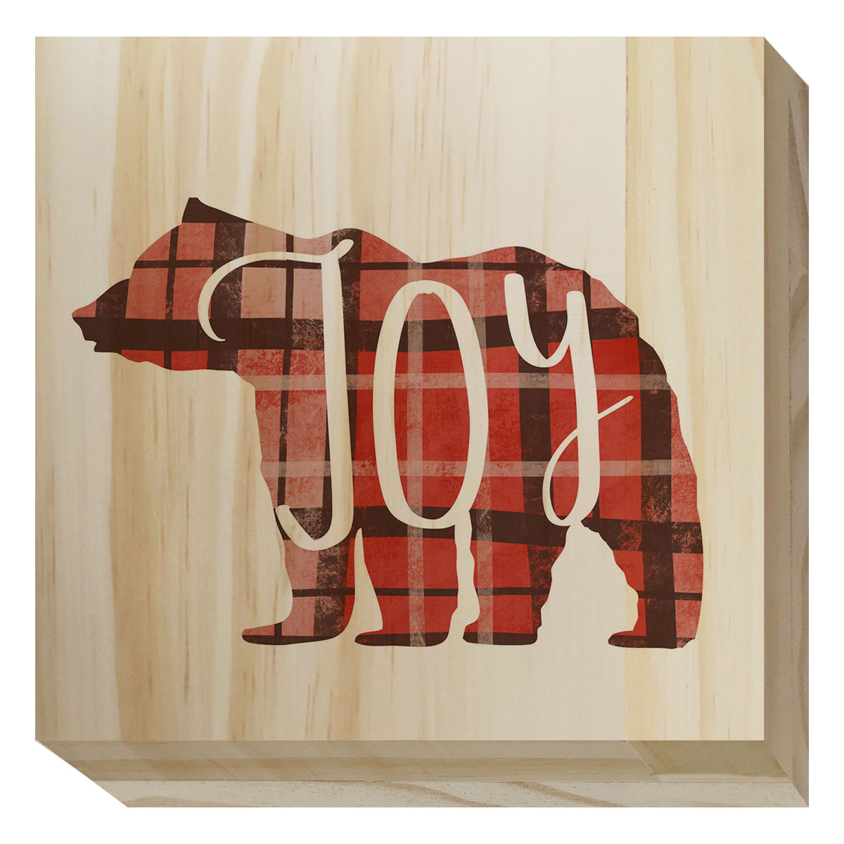 Picture of Joy - Bear Wood Block