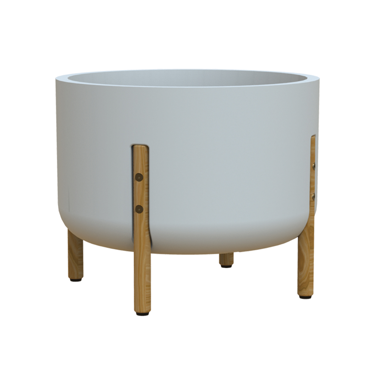 Picture of Hygge Cylinder Planter Off White 