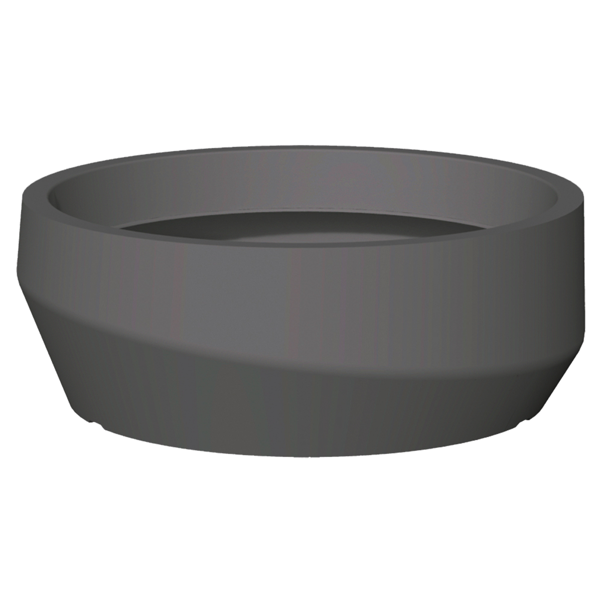 Picture of Scalene Low Planter 55 cm Charcoal