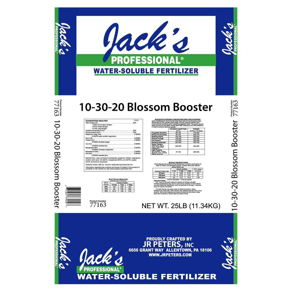 Picture of Jack's Pro Blossom Booster 10-30-20  25 lb CAN