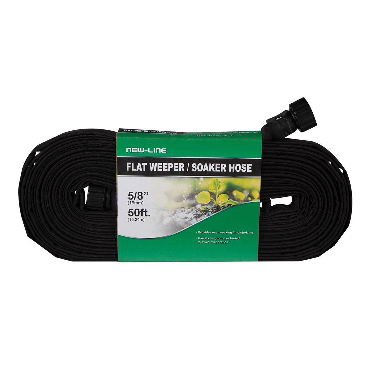 Picture of Flat Weeper Hose W/Male X Female 5/8" x 25'