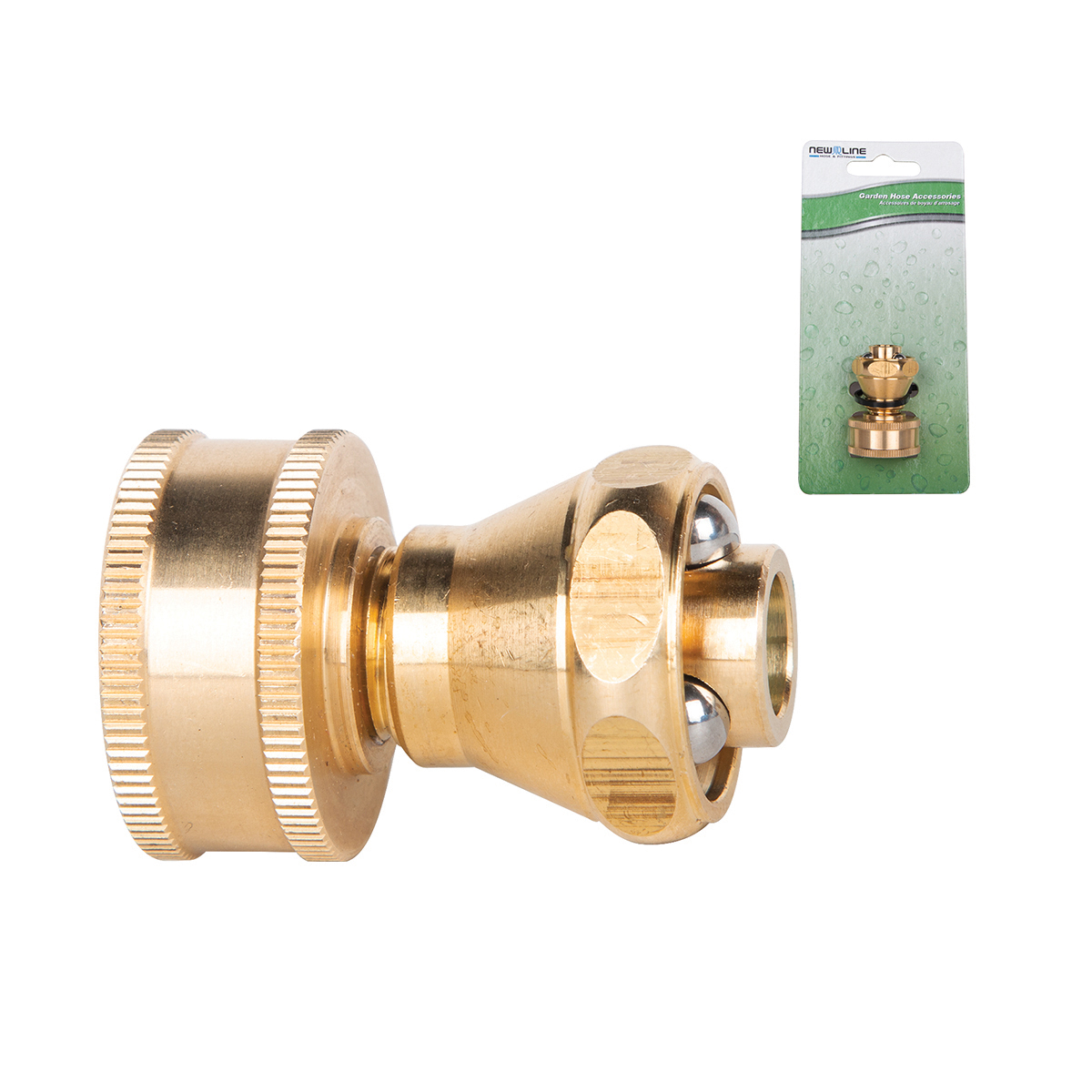 Picture of Brass Ght Sweeper Nozzle With Shut-Off  