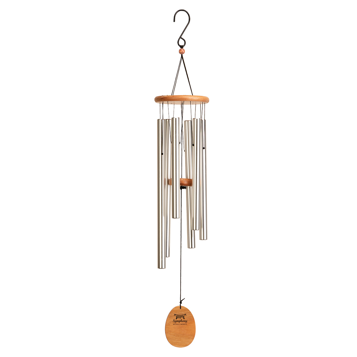 Picture of 36” Wood/Alum Wind Chime Silver
