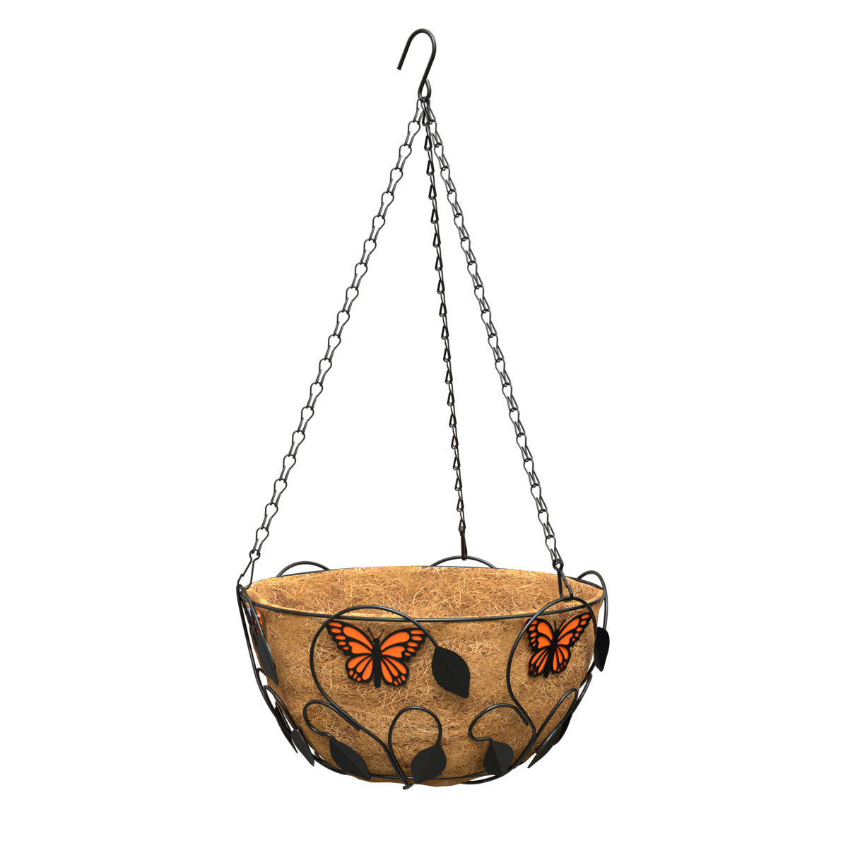 Picture of 14" Monarch Butterflies Hanging Basket