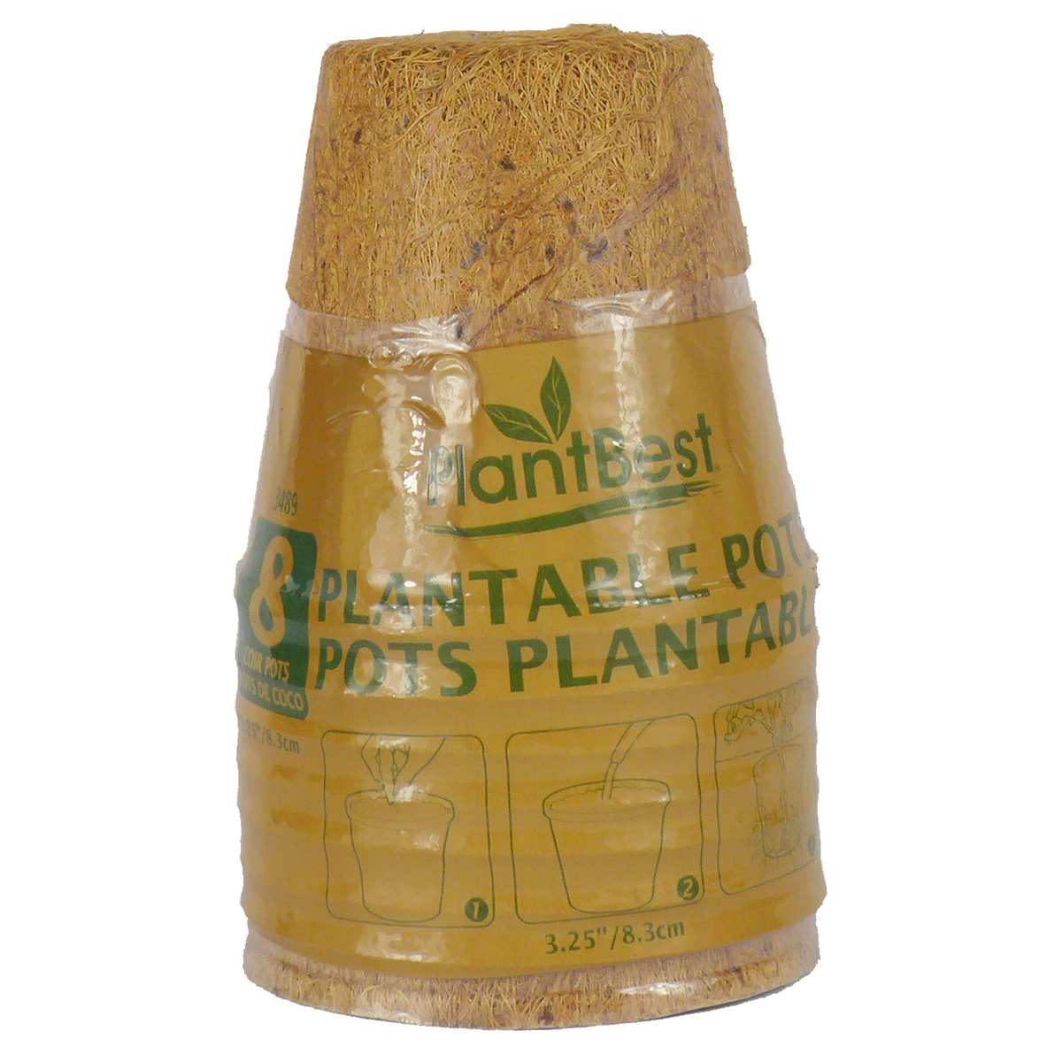 Picture of 3.00" Biodegradable Coconut Coir Pot  (8pk)