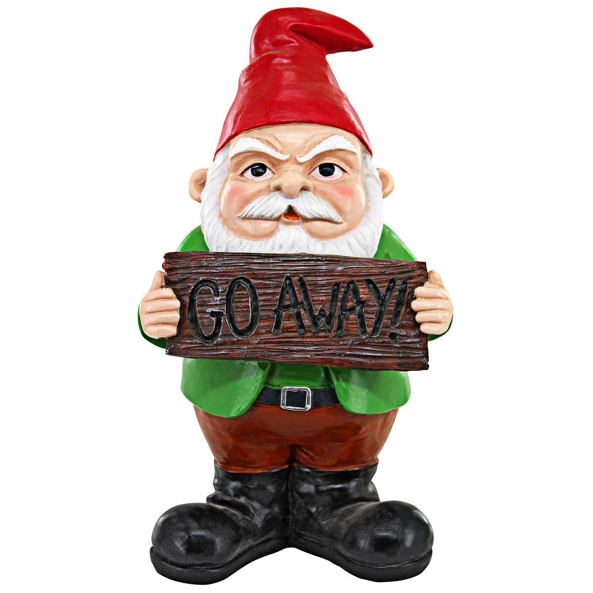 Picture 1 for Mr Bad Attitude "Go Away" Gnome Statue