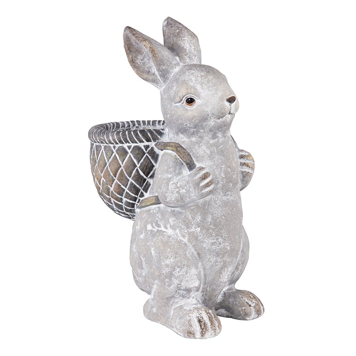 Picture of Bunny with Basket on Back Statue