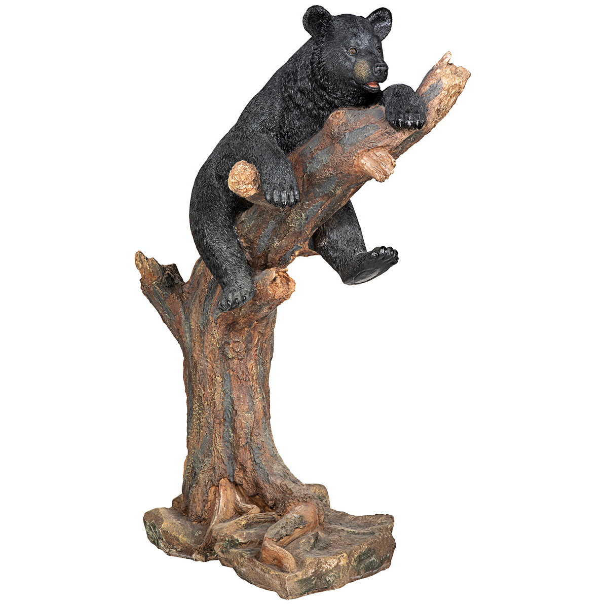 Picture 1 for Forest Vantage Point Black Bear In Tree Statue