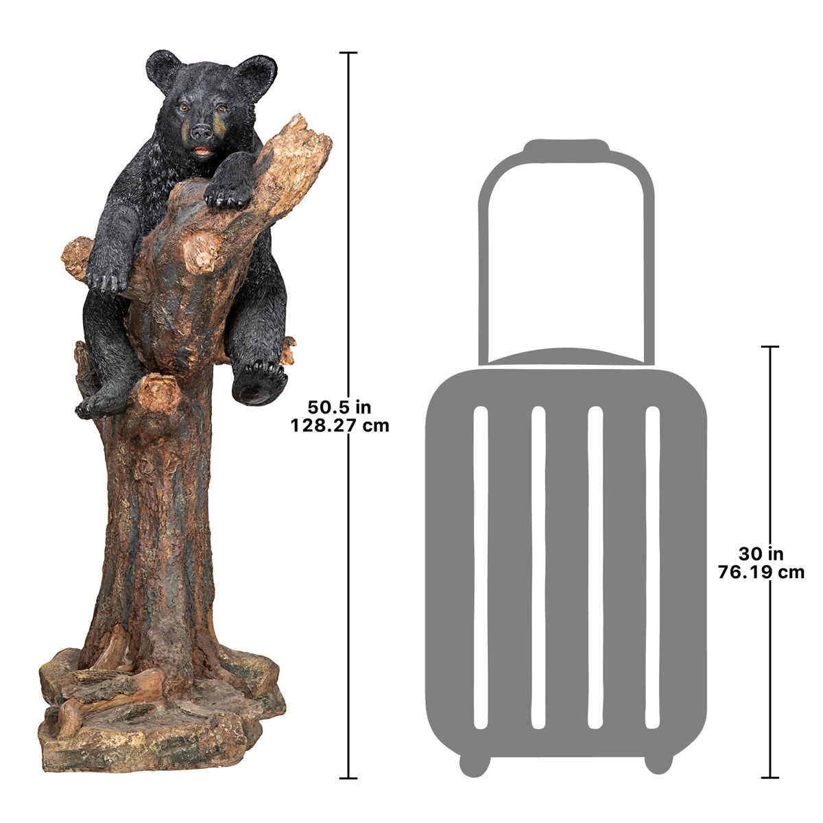 Image Thumbnail for Forest Vantage Point Black Bear In Tree Statue