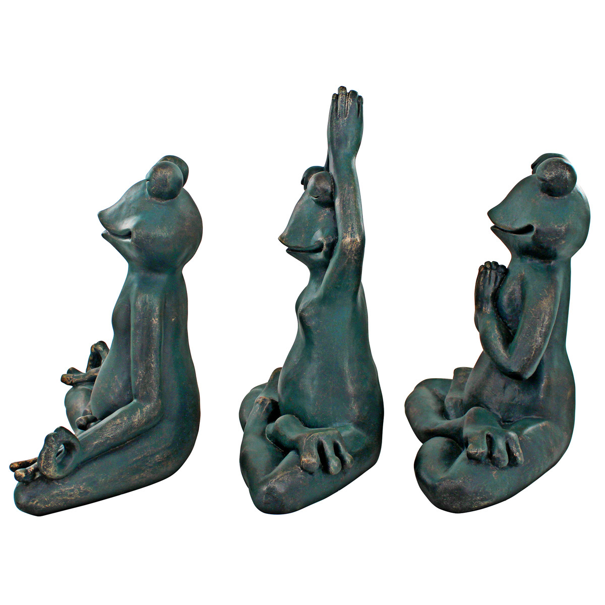 Image Thumbnail for Zen Garden Yoga Frogs Set/3