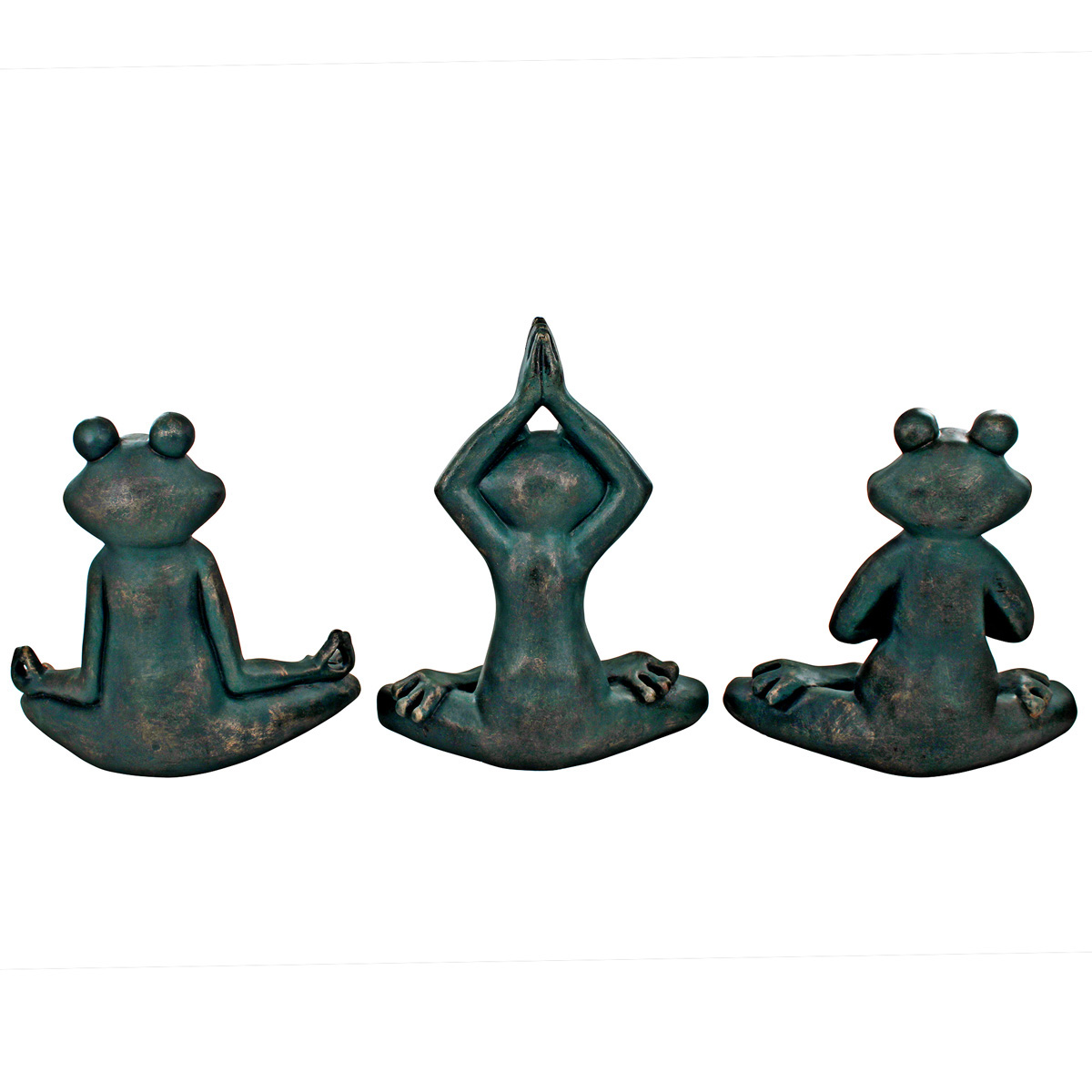 Picture 5 for Zen Garden Yoga Frogs Set/3