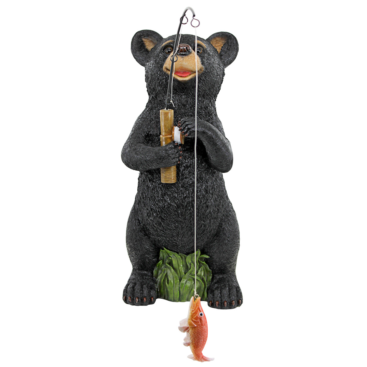 Image Thumbnail for Hooked On Fishing Fisherman Black Bear Statue