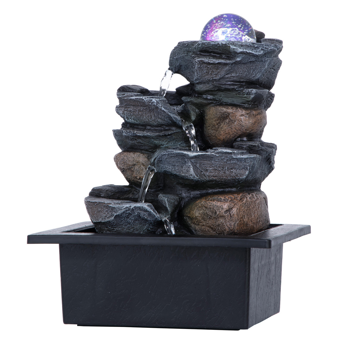 Picture 2 for Spinning Orb Calming Meditation Fountain