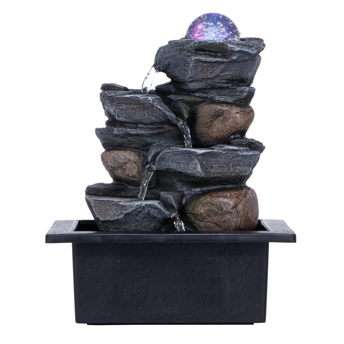 Picture 3 for Spinning Orb Calming Meditation Fountain