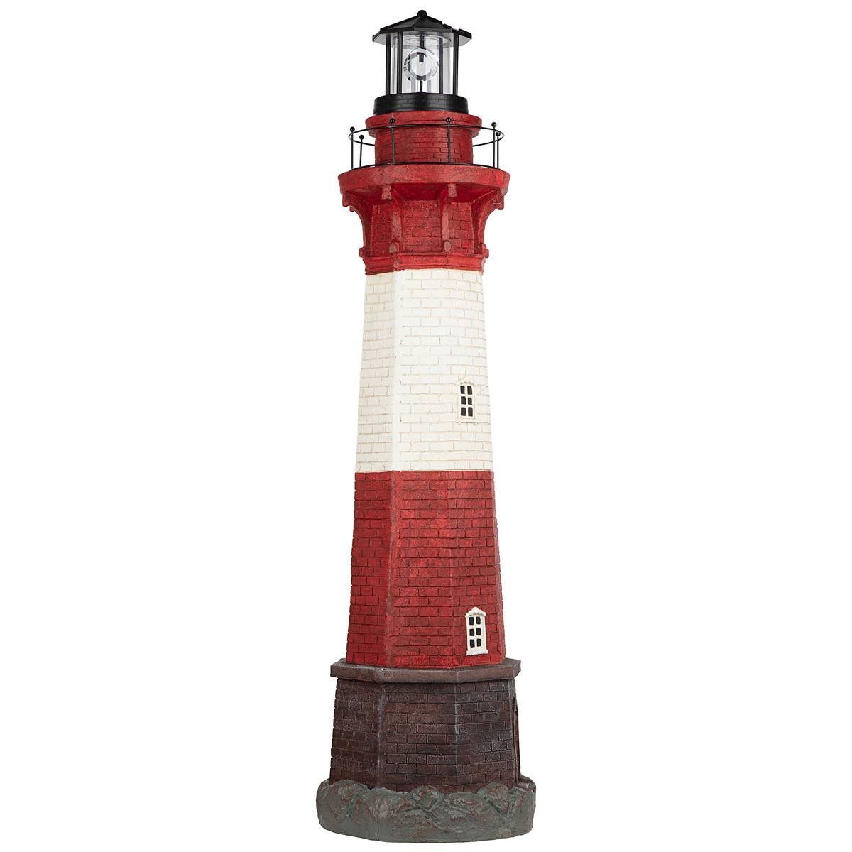 Picture 6 for Coastal Shoal Solar Beacon Lighthouse Statue