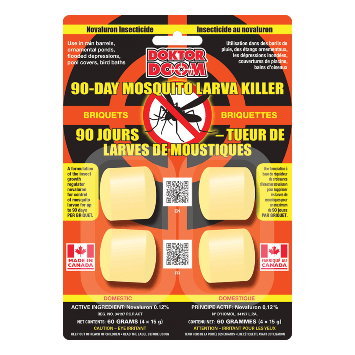 Picture of 90-Day Mosquito Larvae Killer 4 x 15g Briquets