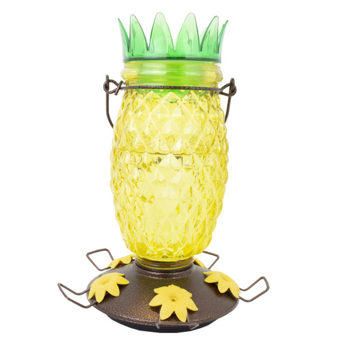 Pineapple Glass Top Fill Feeder
