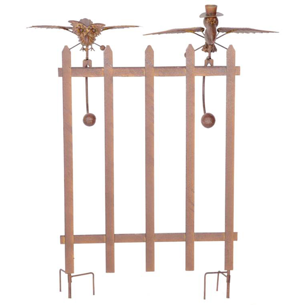 Picture of 42"H Kinetic Birds On Fence