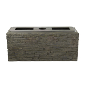 Picture of Small Straight Stacked Slate Wall Base