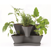 Picture of 16" Collins Charcoal 2 Lvl Planter