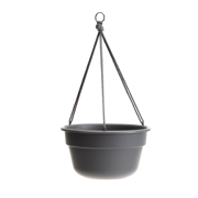 Picture of 12"  Dura Cotta Hanging Basket Charcoal