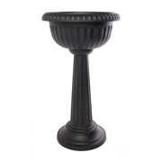 Picture of 18" Grecian Pedestal Urn Black