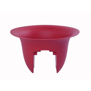 Picture of 24" Modica Rail Planter Union Red