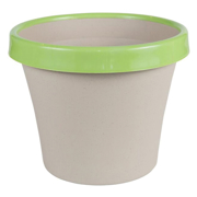 Picture of 12” TwoTone Pot Taupe w/Honey Dew