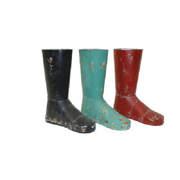 Picture of Vintage Boot Planters 2/Colors 10.5"x5"x14"