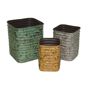 Picture of Rippled Planter Set - Set Of 3