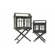 Picture of Mini Edwardian Conservatory With Stands - Set Of 2